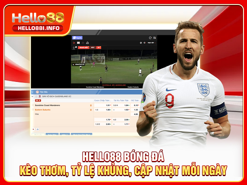 HELLO88 Bóng Đá - Kèo Thơm, Tỷ Lệ Khủng, Cập Nhật Mỗi Ngày