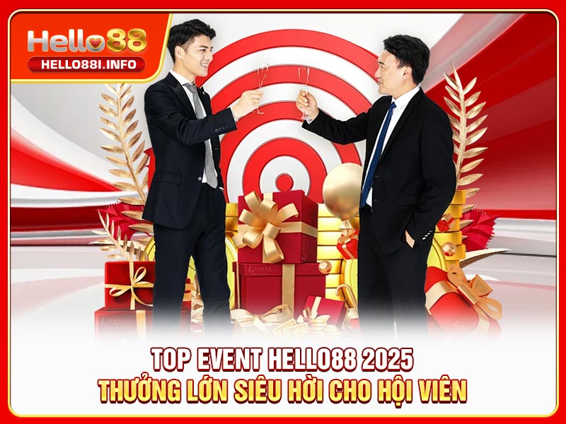 Top Event HELLO88 2025 Thưởng Lớn Siêu Hời Cho Hội Viên